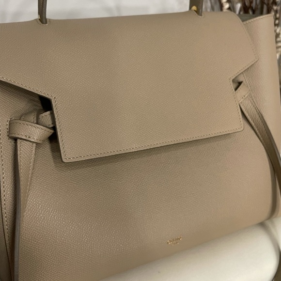 Authentic Celine Mini Belt Bag in Grained Calfskin Light Taupe NEW CONDITION! - Picture 9 of 16
